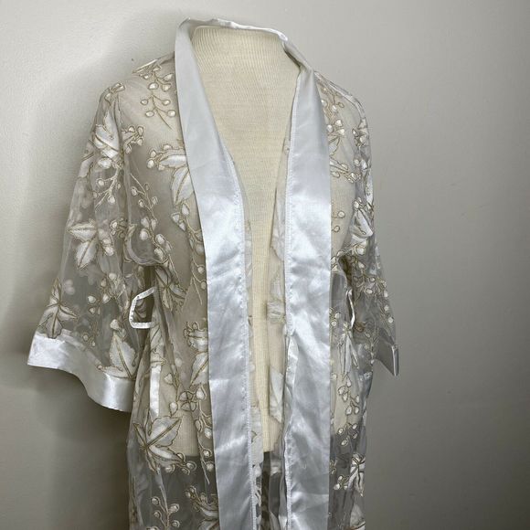 VINTAGE ROBE SINDRELLA Dressing Gown Open Front - Picture 4 of 11